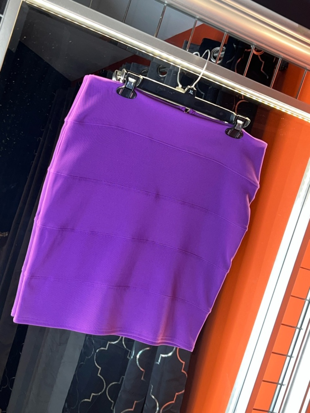 Royal Violet Dreams: Pink Rose Sculpting Bandage Mini Skirt 🍇✨